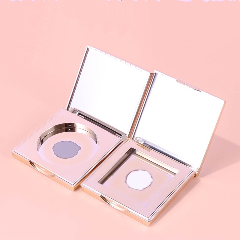 Square Snap-on Single-color Eyeshadow Compact With Engraved Top And Lens - Image 4