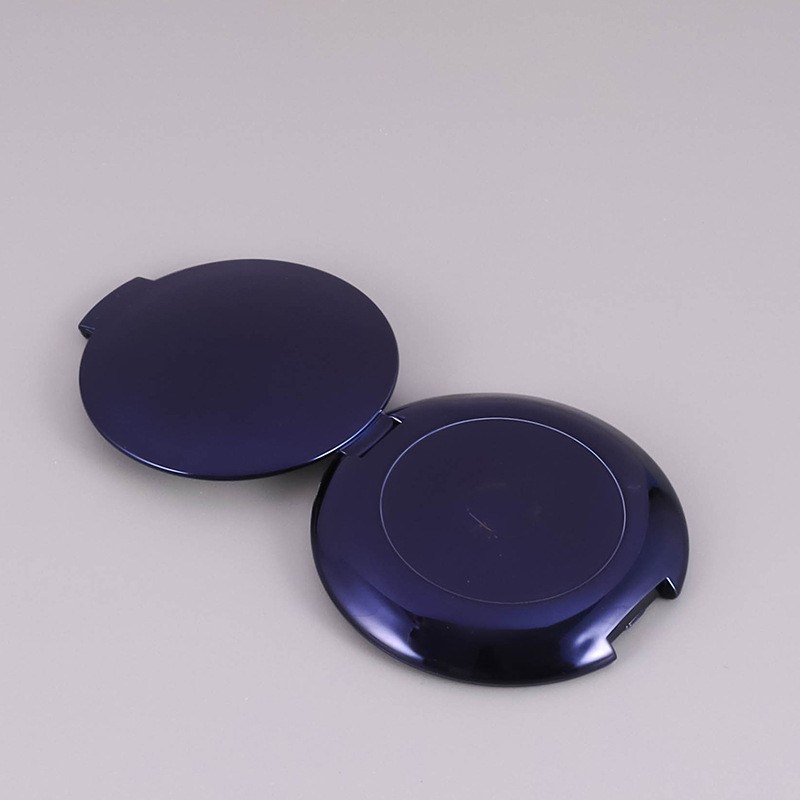 Makeup Round Snap-on Single Eyeshadow Case With Mirror - Image 3
