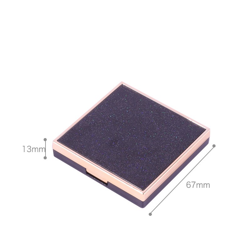 Square Iridescent Top 6-color Eyeshadow Palette With Brush Slot Packaging - Image 5