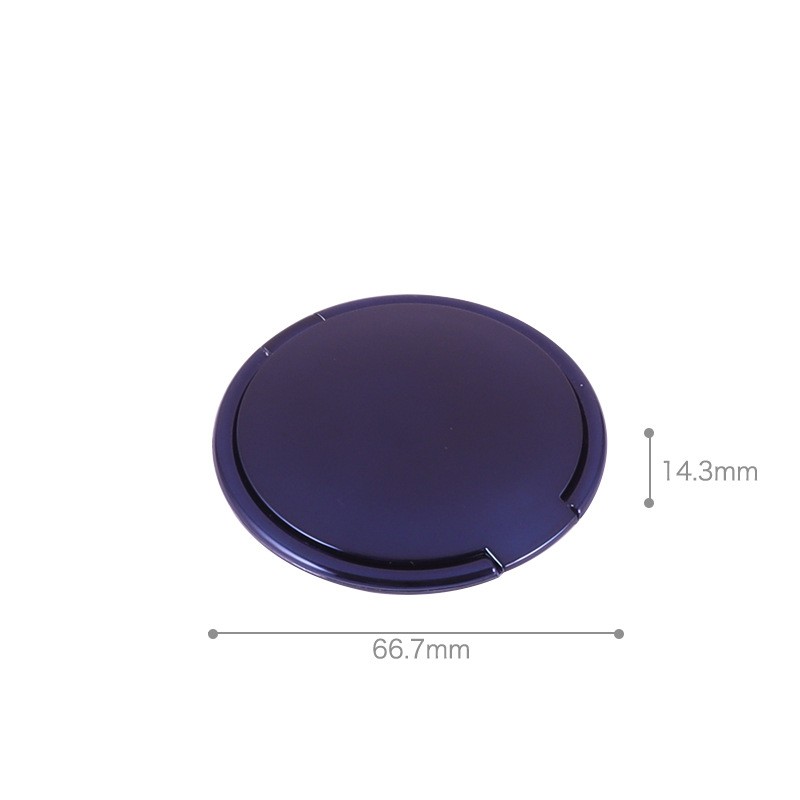 Makeup Round Snap-on Single Eyeshadow Case With Mirror - Image 5