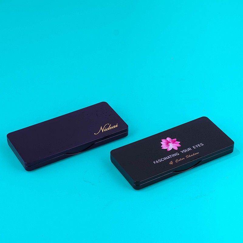Rectangular 3D Printed Four-color Eyeshadow Palette With Brush Slot And Clip - Image 4