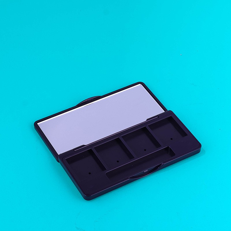 Rectangular 3D Printed Four-color Eyeshadow Palette With Brush Slot And Clip - Image 3