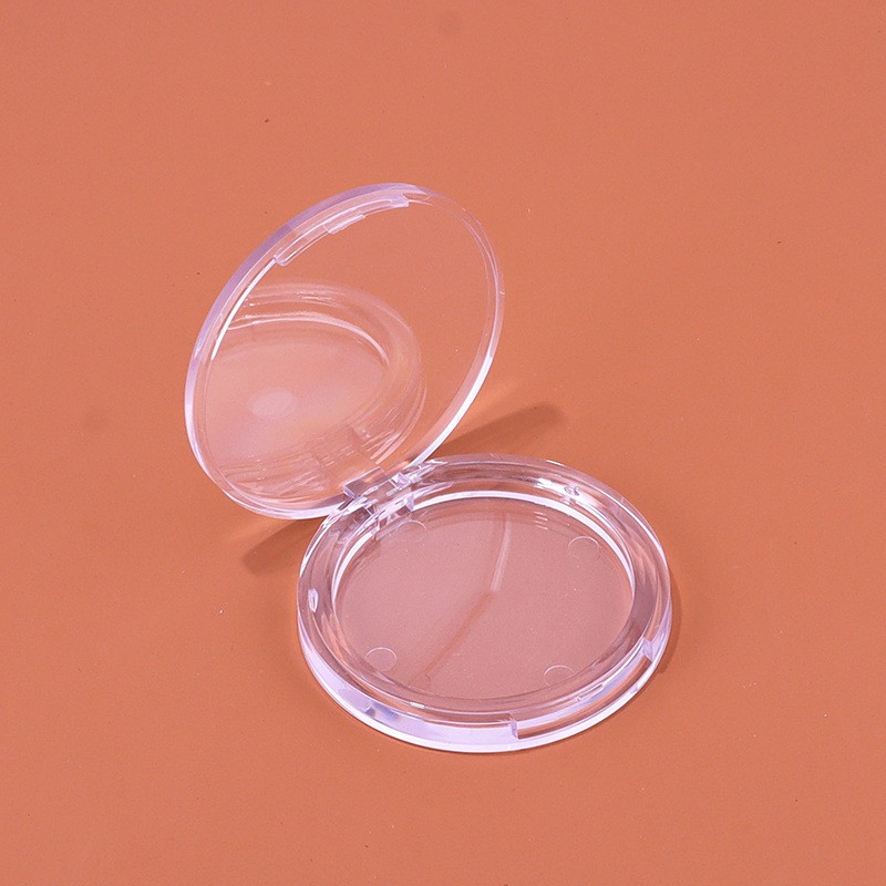 Round Single-color Eyeshadow Palette, Transparent Flip-top, 1 Compartment - Image 4
