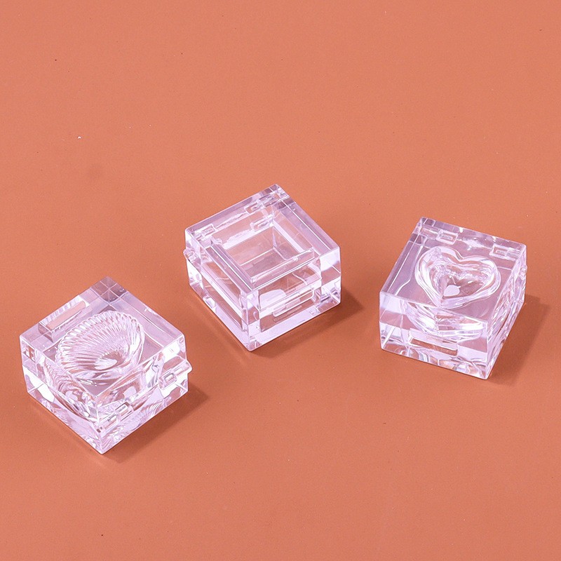 Square Ice Cube Transparent Empty Eyeshadow Box - Image 3