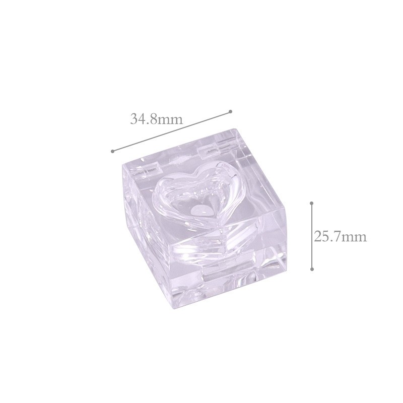 Square Ice Cube Transparent Empty Eyeshadow Box - Image 5