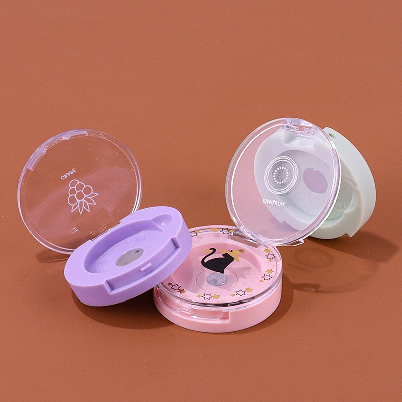 3g Single Color Eyeshadow Palette, Mini Blush Palette, Sample Round Empty Case - Image 4