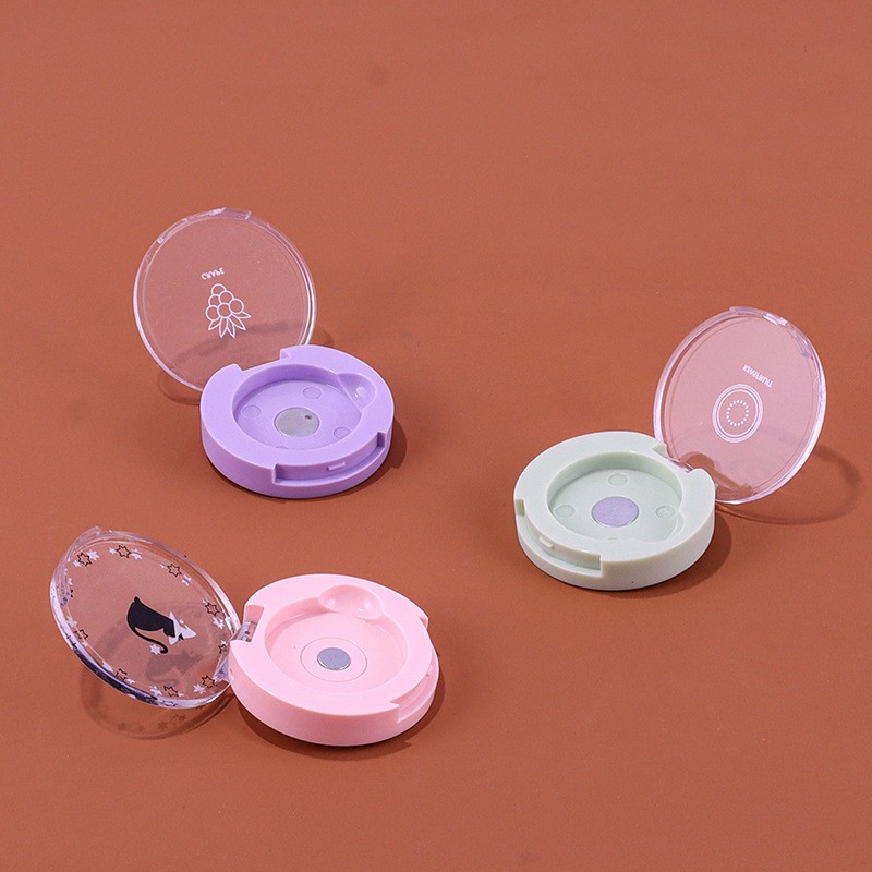 3g Single Color Eyeshadow Palette, Mini Blush Palette, Sample Round Empty Case - Image 2