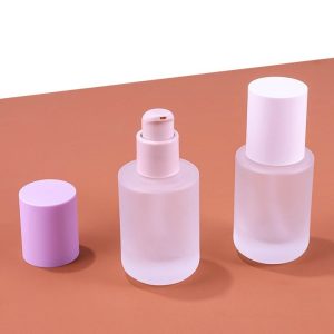 30ml Press-type Frosted Glass Foundation Bottle