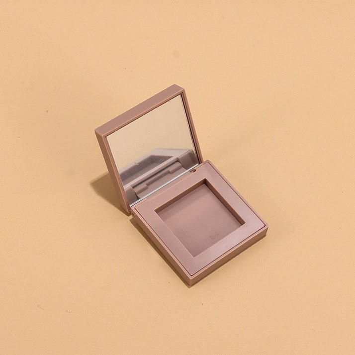 Mini Square Sample Single Eyeshadow Palette With Mirror Packaging