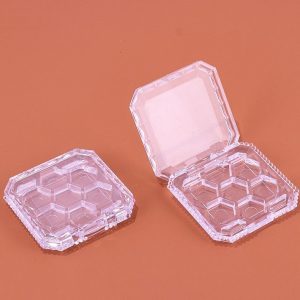 Square Transparent Diamond-shaped Seven-compartment Eyeshadow Palette
