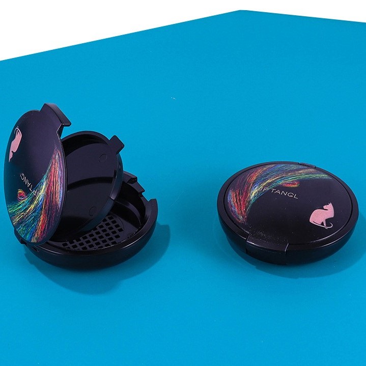 3D Mirrored Flip-Top Double-Layer Powder Compact Case Blush Box Empty Box Packaging Material