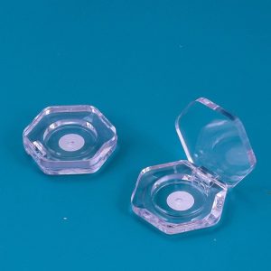 3g Round Hexagonal Transparent Sample Eyeshadow Case