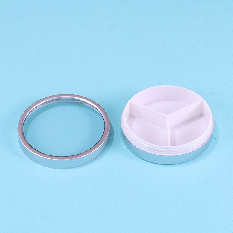 Round Single-compartment, Three-compartment, And Six-compartment Screw-top Eyeshadow Palette - Image 4