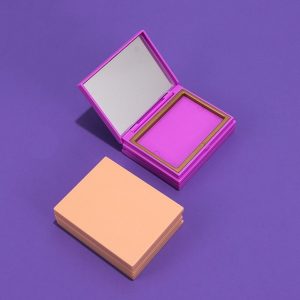 5g Double-Layer Mirror-Enclosed Powder Compact, Reversible Eyeshadow Palette