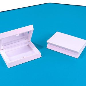 Rectangular Powder Compact With Simple Snap Closure Blush Box