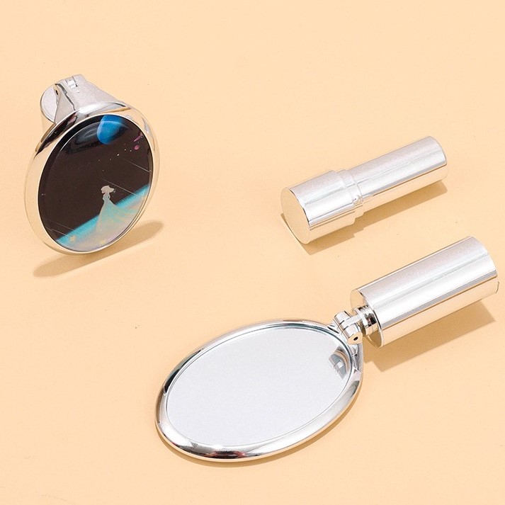 3.5g Round Lipstick Tube With Mirror And 3D Printed Logo