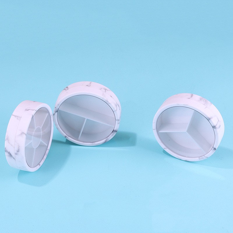 Round Single-compartment, Three-compartment, And Six-compartment Screw-top Eyeshadow Palette - Image 3