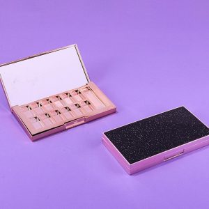 Starry Sky Top 12-Color Rectangular Eyeshadow Palette with Flip-Top and Brush Slot