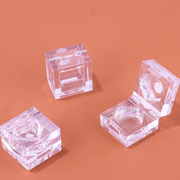 Square Ice Cube Transparent Empty Eyeshadow Box - Image 4