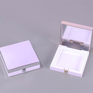 Square Single-compartment Flip-top Clip-on Powder Compact Empty Box