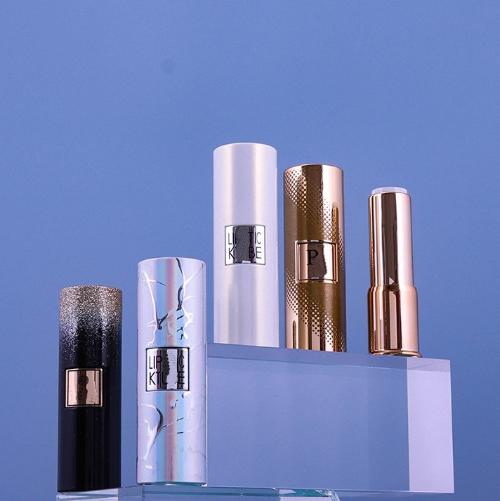 3.5g Iridescent Gradient DIY Thick Center Press-Type Lipstick Tube