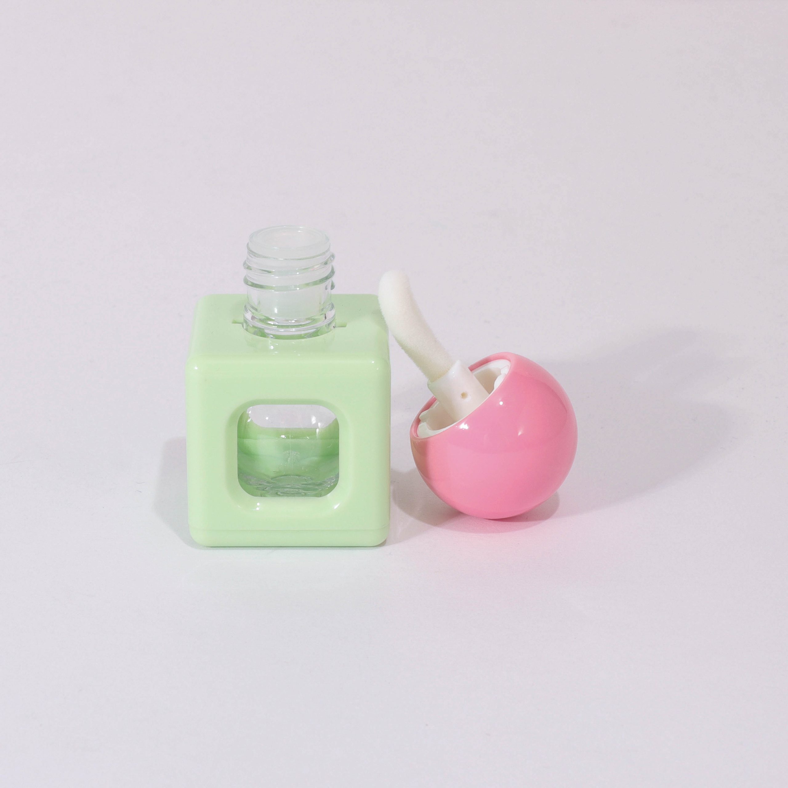 5ml Spherical Cap Perforated Square Bottle Lip Gloss Tube - Image 2