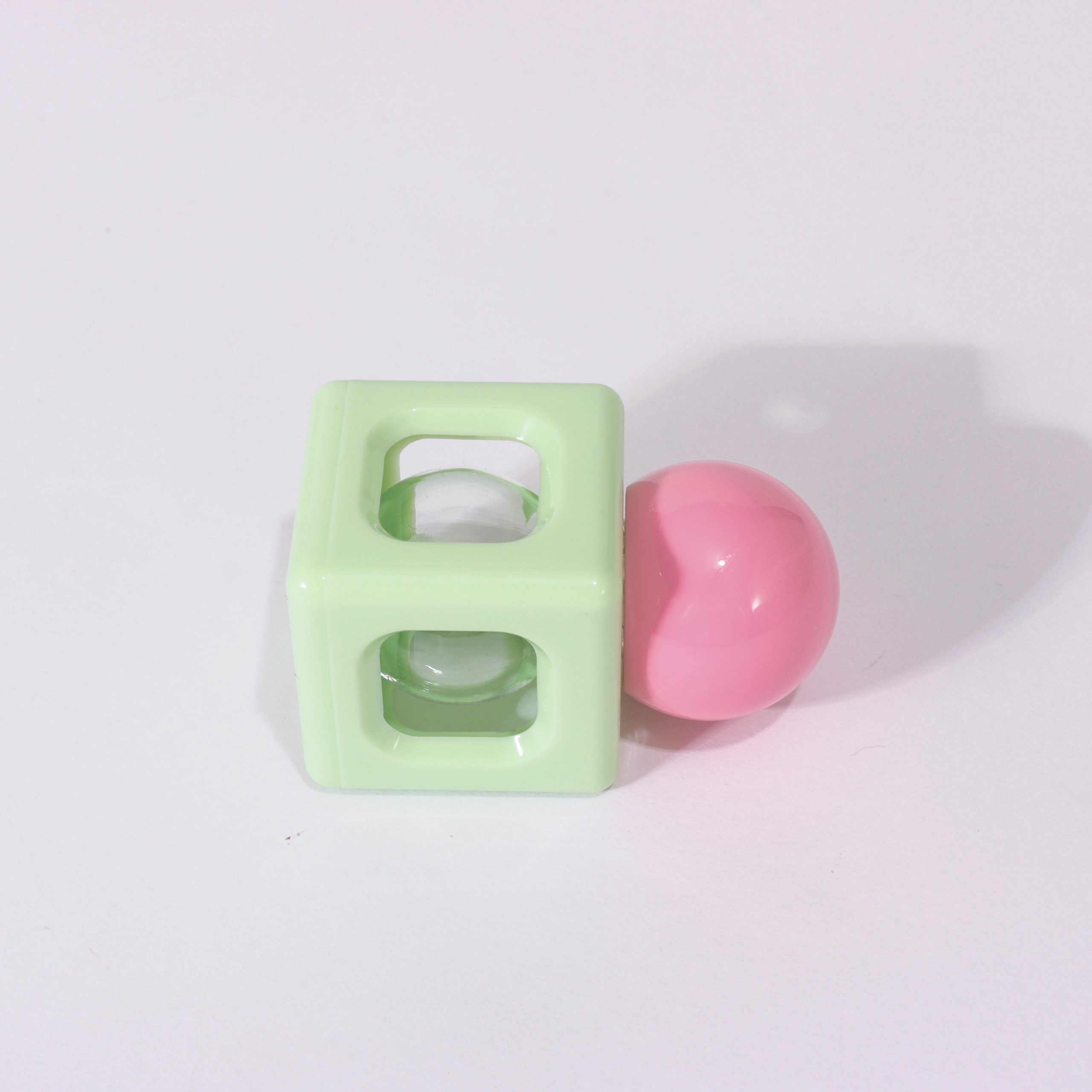 5ml Spherical Cap Perforated Square Bottle Lip Gloss Tube - Image 3