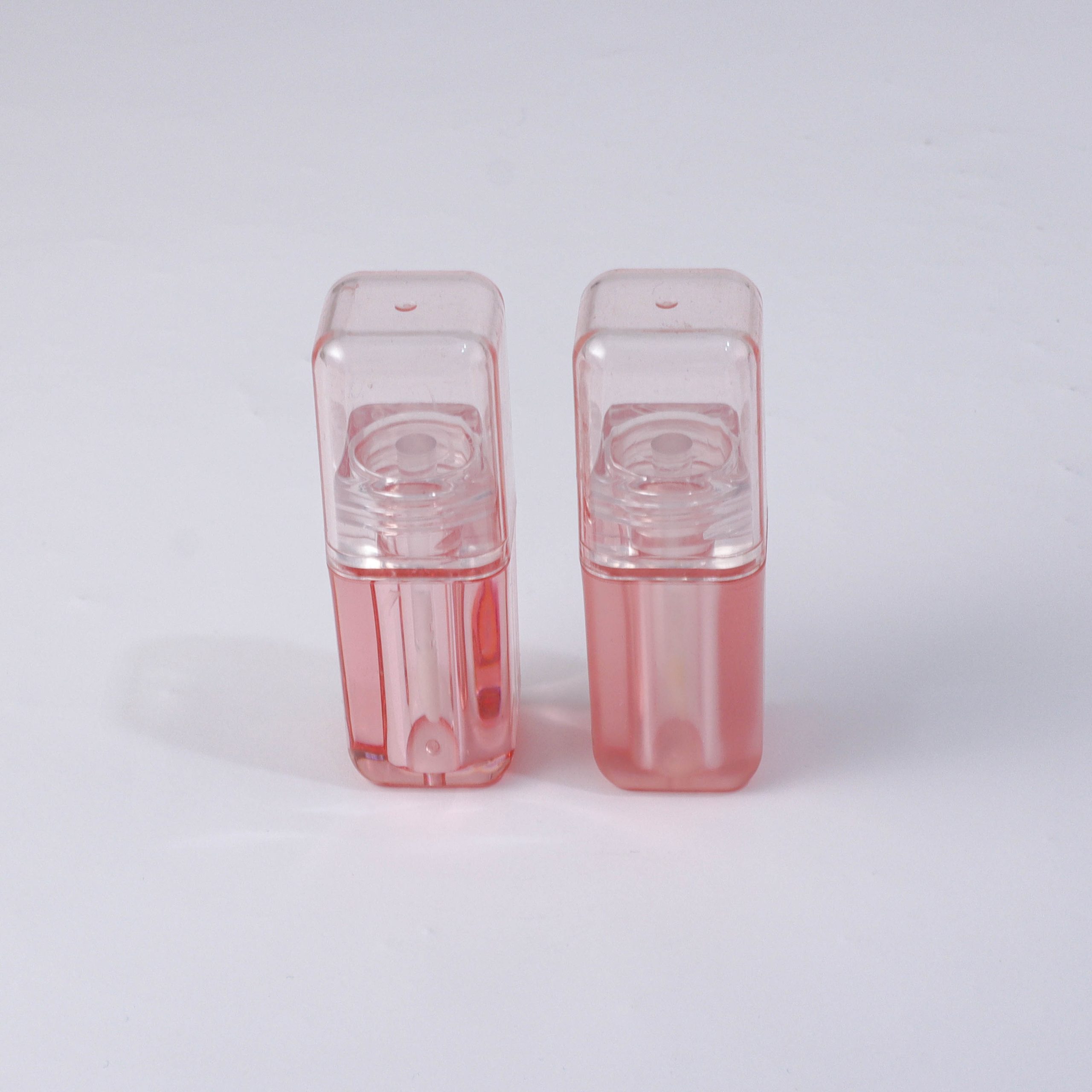 4ml Square Sheer Pink Lip Gloss Tube - Image 2