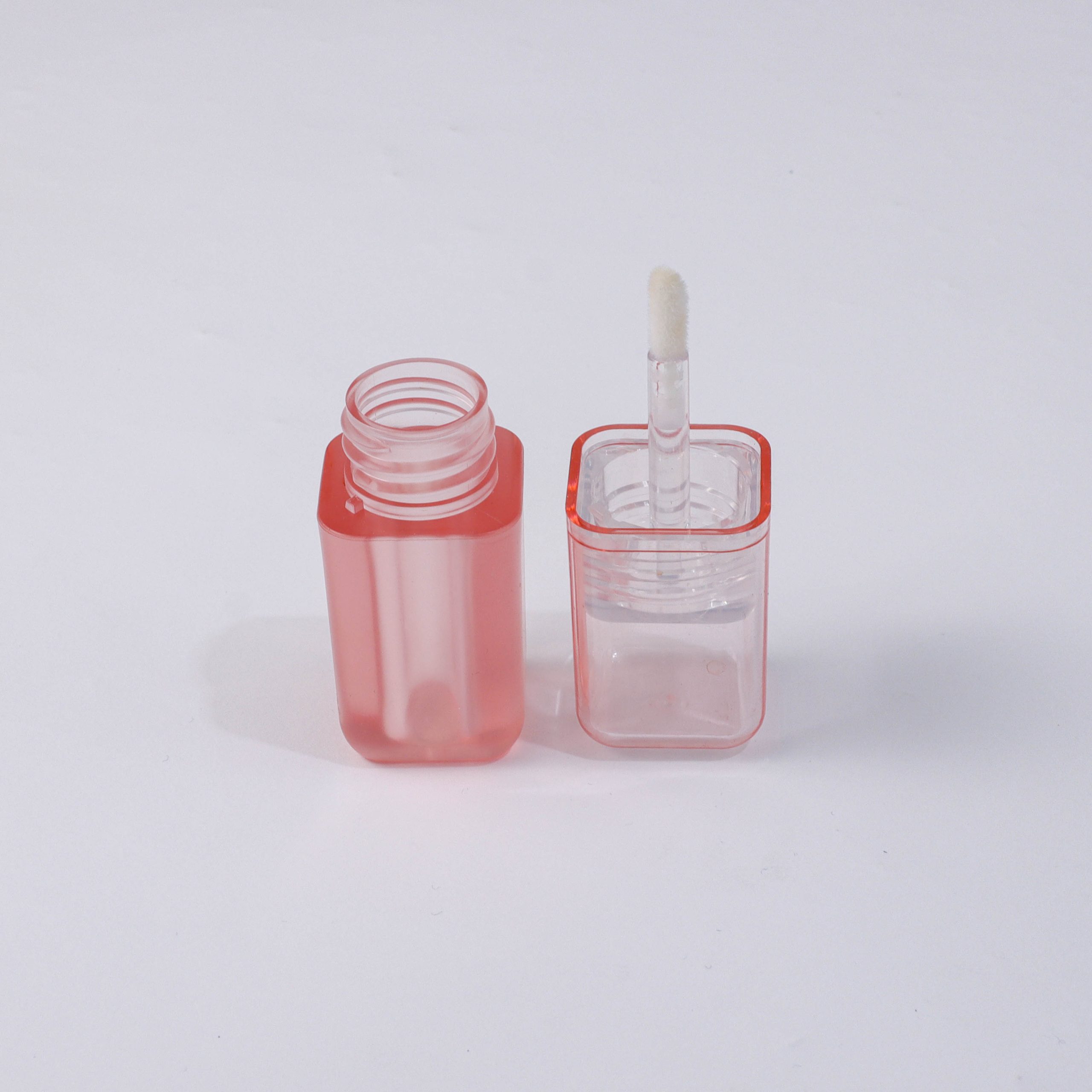 4ml Square Sheer Pink Lip Gloss Tube - Image 5