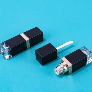 6.5g AS Black Gold Square Minimalist Lip Gloss (Empty Tube)