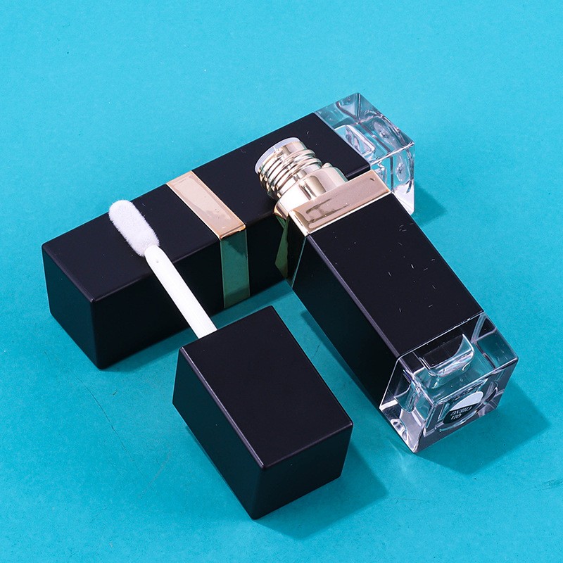 6.5g AS Black Gold Square Minimalist Lip Gloss (Empty Tube) - Image 2