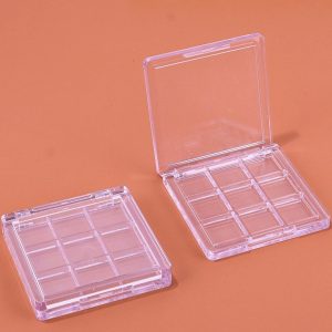 Transparent Nine-compartment Eyeshadow Palette Cosmetic Packaging